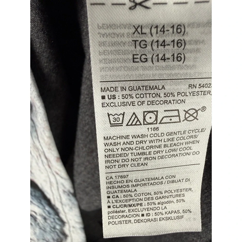 Old Navy Graphic Tee Kids XL Charcoal Excellent Astronaut Skateboard Space Shirt